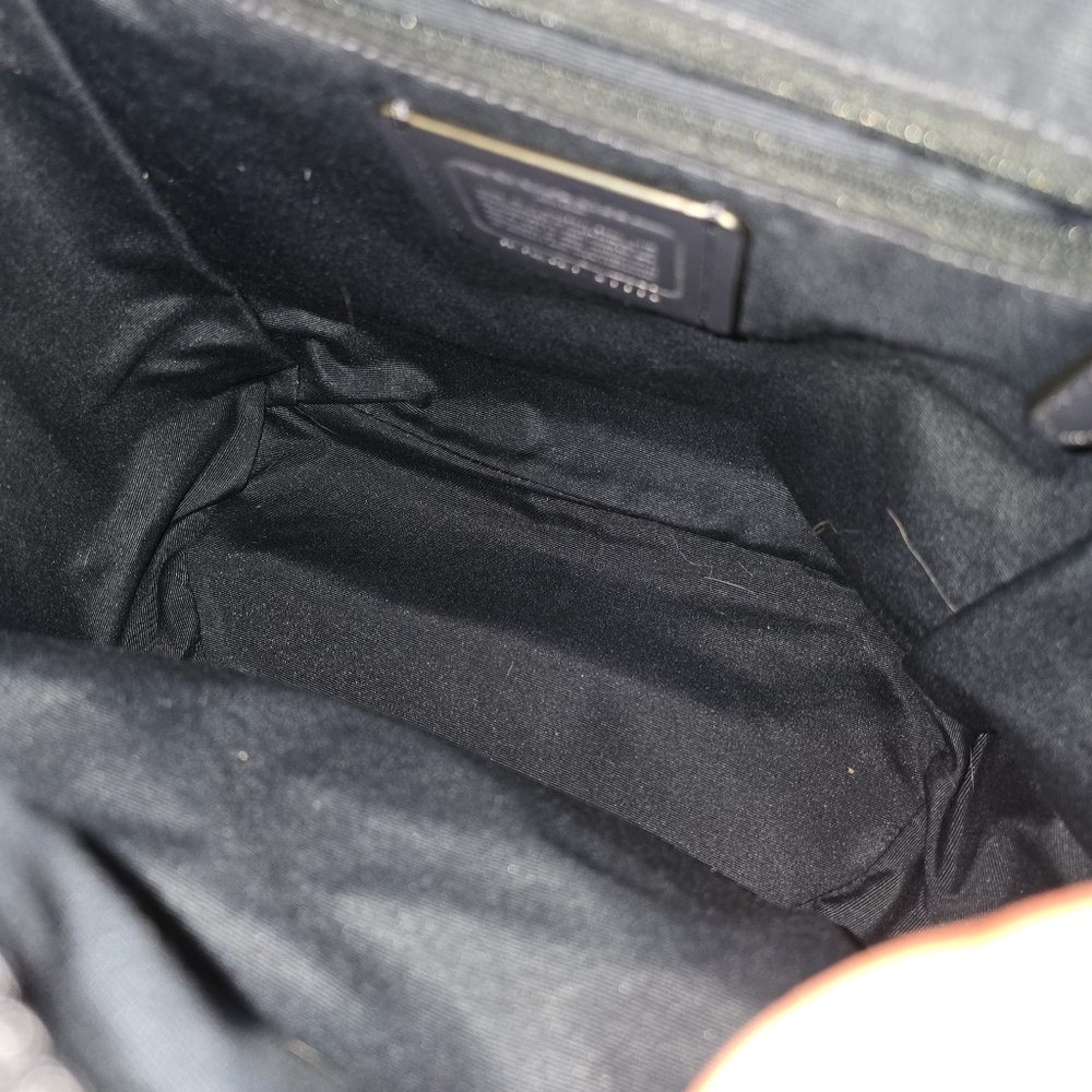 Euc Coach Jes backpack in refined pebble leather and coated canvas - Picture 5 of 5